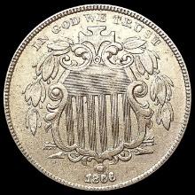 1866 Shield Nickel CLOSELY UNCIRCULATED