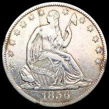 1856-O Seated Liberty Half Dollar CLOSELY UNCIRCUL