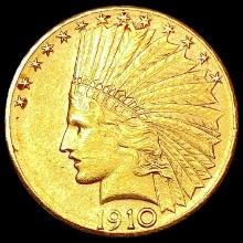 1910-D $10 Gold Eagle CHOICE AU