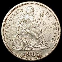 1884-S Seated Liberty Dime NEARLY UNCIRCULATED