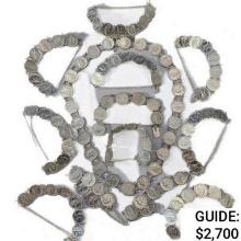 1938-1946 Mercury Dime Bracelets & Necklace (108 C
