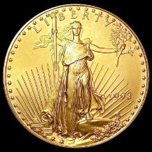 1993 $50 American Gold Eagle 1oz SUPERB GEM BU