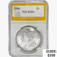 1886 Morgan Silver Dollar PGA MS65+