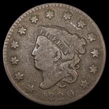 1820 N - 8 Coronet Head Large Cent NICELY CIRCULAT