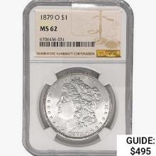 1879-O Morgan Silver Dollar NGC MS62