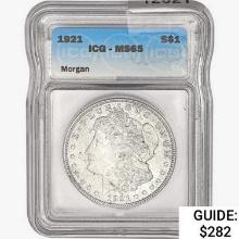 1921 Morgan Silver Dollar ICG MS65