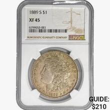 1889-S Morgan Silver Dollar NGC XF45