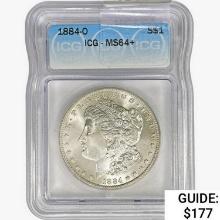 1884-O Morgan Silver Dollar ICG MS64+