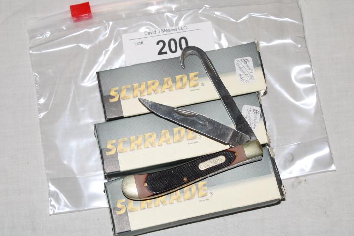 3 Schrade "S-OTHP" Knives.  New!