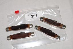 4 Used "Old Timer" Pocket Knives