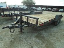 2008 TEXAS BRAG 87" X 18' TRAILER (VIN # 17XFF182581080601) (TITLE ON HAND AND WILL BE MAILED CERTIF