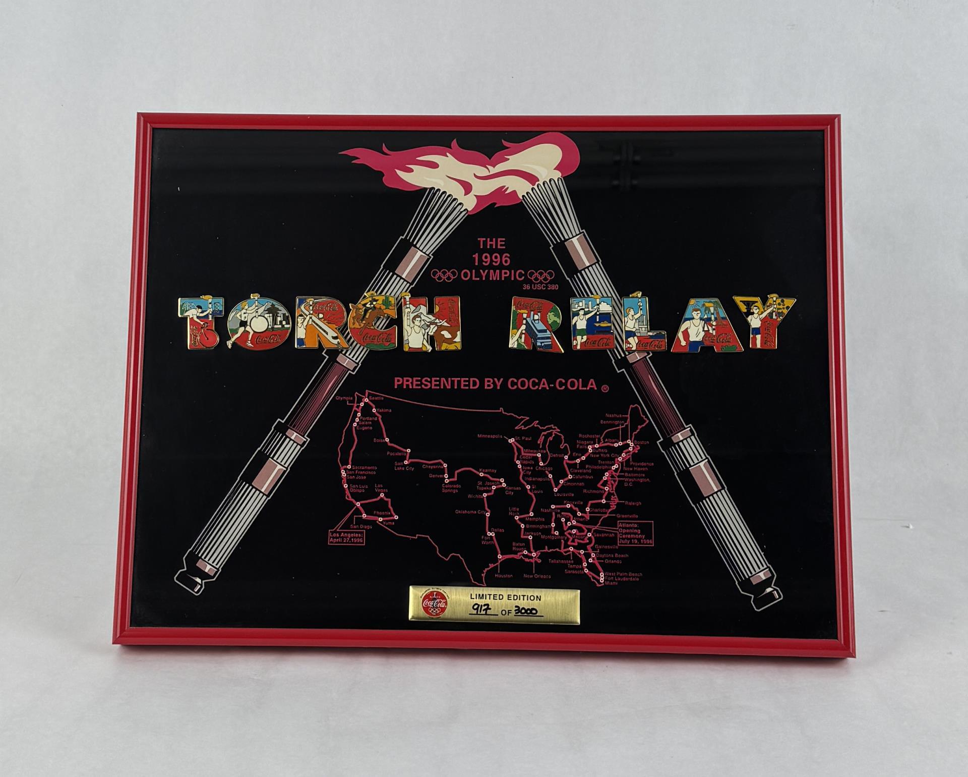 Coca Cola Olympic Torch Relay & Winter Pin Set