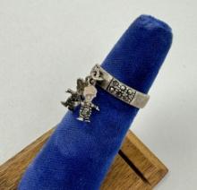 Sterling Silver Charm Ring