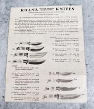 Rudy RH Ruana Bonner Montana Knife Flyer