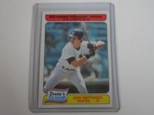 1985 TOPPS DRAKE'S BIG HITTERS DON MATTINGLY SECOND YEAR CARD YANKEES
