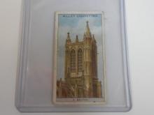 1922 WILLS CIGARETTES DO YOU KNOW A BELFRY #6 ANTIQUE TOBACCO CARD