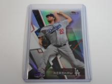 2018 TOPPS FINEST CLAYTON KERSHAW REFRACTOR CARD LOS ANGELES DODGERS