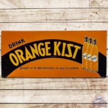 Drink Orange Kist Embossed SS Tin Sign w/ Bottles