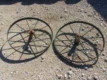 30" Antique Wrought Iron Wheels