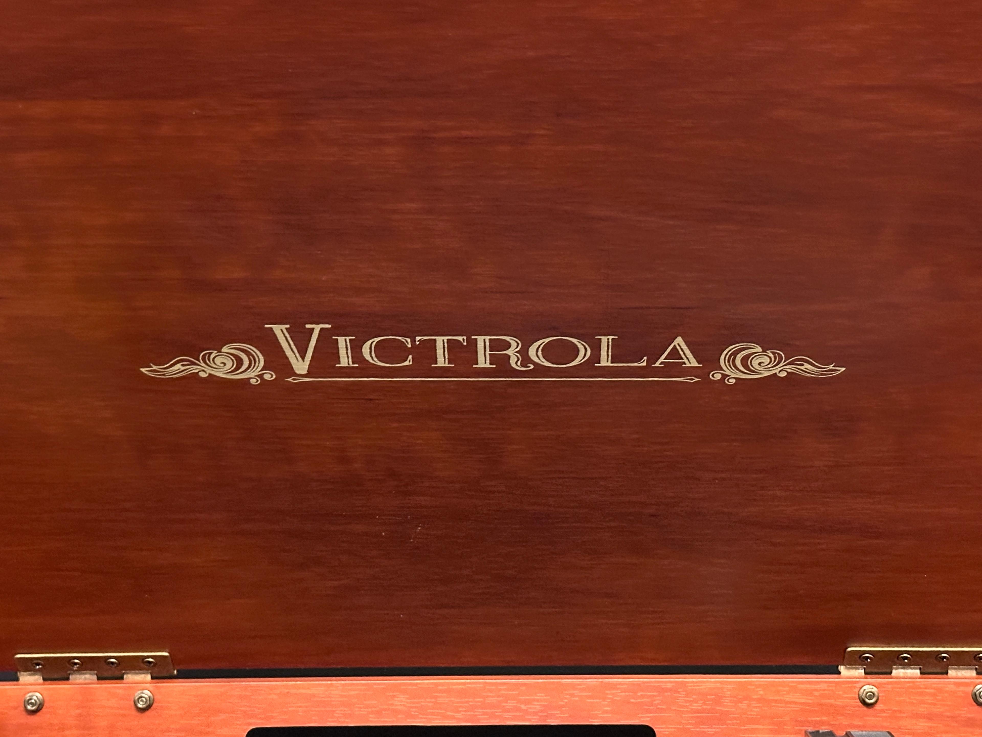 Victrola VTA-200B Bluetooth Stereo Audio System in Mahogany