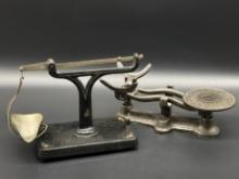 Brown & Sharp Mfg. Co. and Antique Cast Iron Standard Merchart Balance Scales