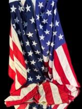 (2) Vintage American Burial Casket Flags