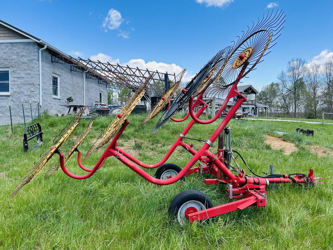 Tonutti RCS8 8-Wheel Hay Wheel Rake