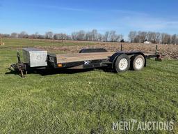1992 7ft. x 16ft. flat bed trailer