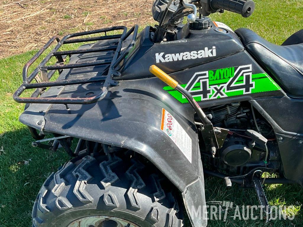 Kawasaki Bayou 4wd ATV