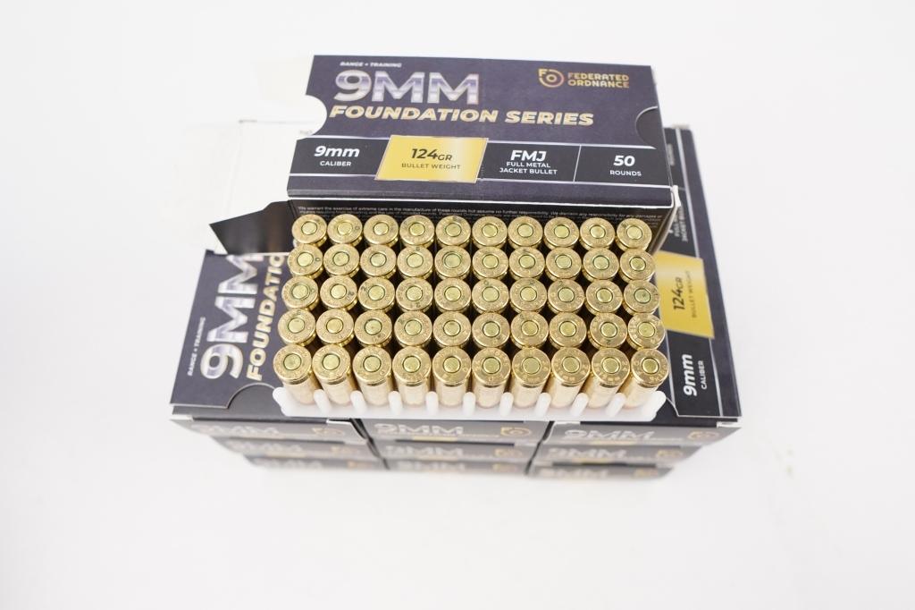 Federated Ordnance  500 Rounds 9mm 124GR