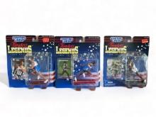 Three Starting Lineup TImeless Legends action figures