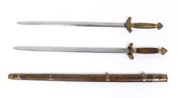 Chinese Double-Straight Sword with Scabbard