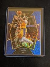 2021-22 Panini Select Blue Shimmer Premier Anthony Davis #144 Los Angeles Lakers