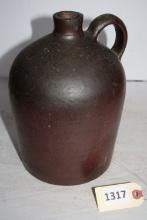 Brown pottery jug