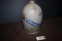 Stoneware jug, AP Donaghho, Parkersburg, WV