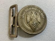 NAZI GERMANY HITLER YOUTH LEADERS BELT BUCKLE M4/116