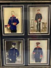 ANTIQUE IMPERIAL GERMAN MILITARY SERVICE MEMORIAL FRAMED PICTURE