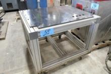 36" x 42" x 32"H Aluminum Extrusion Constructed Work Table