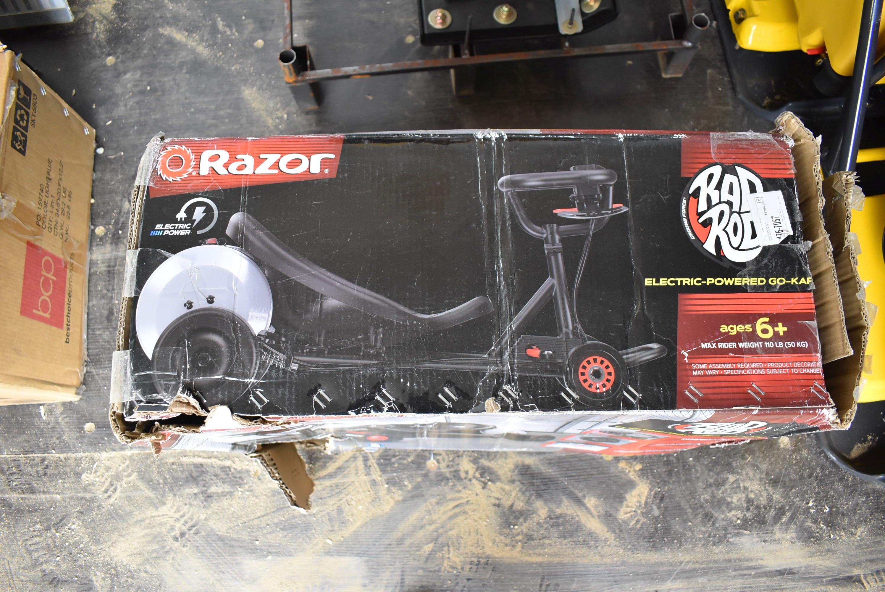 Razor Rad Rod electric powered go-kart, new in box