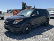 2014 Ford Explorer AWD Police Interceptor No Console, Rear Seats Unbolted Runs & Moves