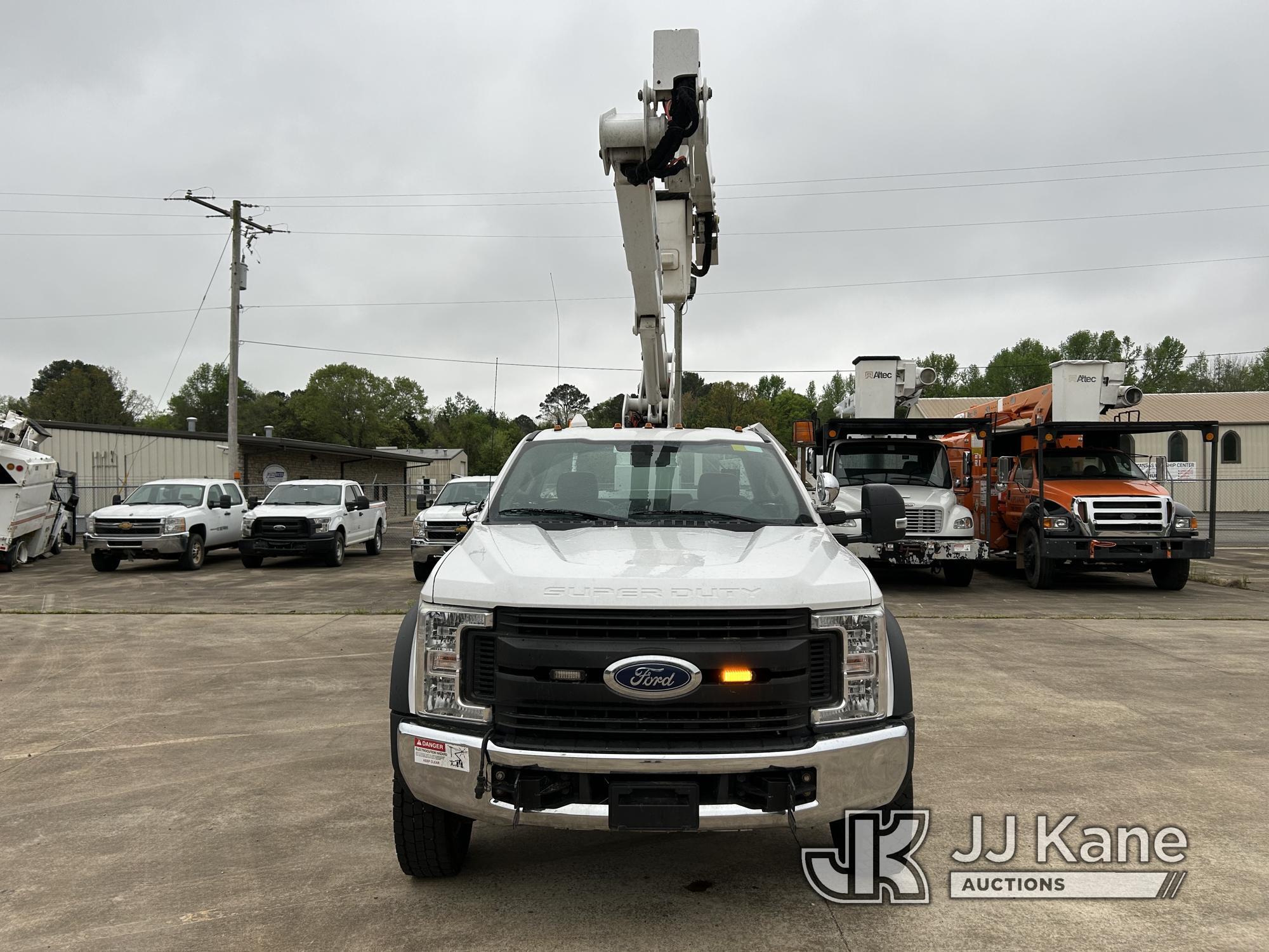 (Conway, AR) ETI ETC40IH, Articulating & Telescopic Bucket Truck mounted behind cab on 2017 Ford F55