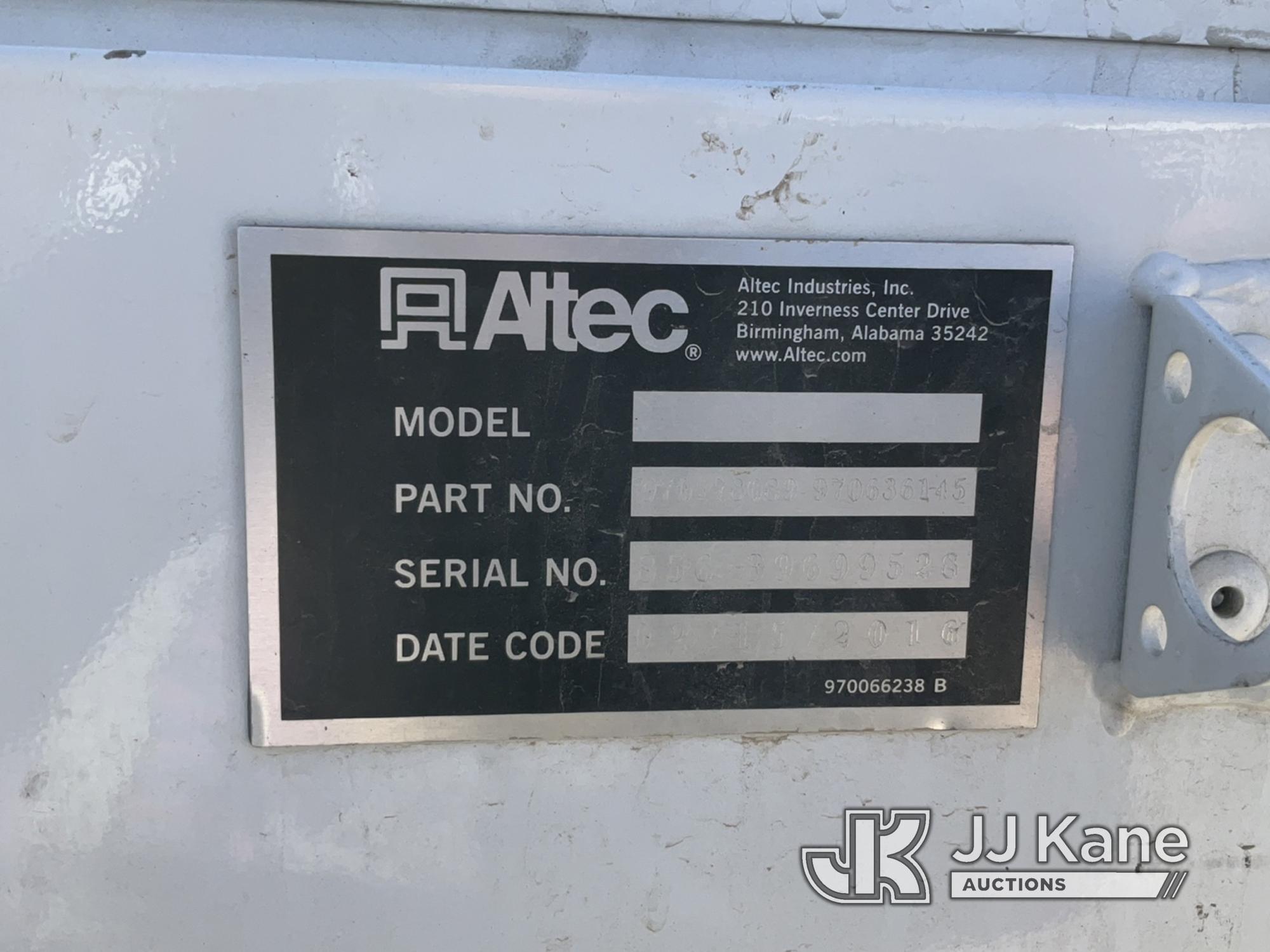 (Des Moines, IA) Altec AT37G, Bucket Truck mounted behind cab on 2016 RAM 5500 4x4 Service Truck Run