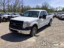 2013 Ford F150 4x4 Extended-Cab Pickup Truck Runs Rough & Moves, Check Engine Light On, TPS Light On