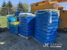 (8) Pallets Plastic Storage Bins (Used Used, Condition Unknown