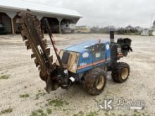 Ditch Witch 410SXD Walk Beside Articulating Combo Trencher/Vibratory Cable Plow Runs, Moves & Operat