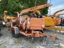 2000 Woodchuck WC17 Chipper (12in Disc), Trailer Mtd. Not Running Condition Unknown, Needs New Radia