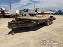 1995 Scott Tri-Axle Tagalong Equipment Trailer Rotted Deck Boards