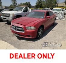 2012 Dodge Charger Police Package 4-Door Sedan Not Running, Interior Stripped Of Parts, Missing Key