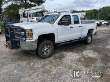 2018 Chevrolet Silverado 2500HD 4x4 Extended-Cab Pickup Truck, Decommissioned Runs & Moves)(Paint/Bo