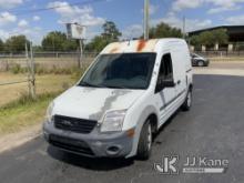 2013 Ford Transit Connect Mini Cargo Van Duke Unit) (Runs & Moves) (Jump To Start, Rust/Paint Damage